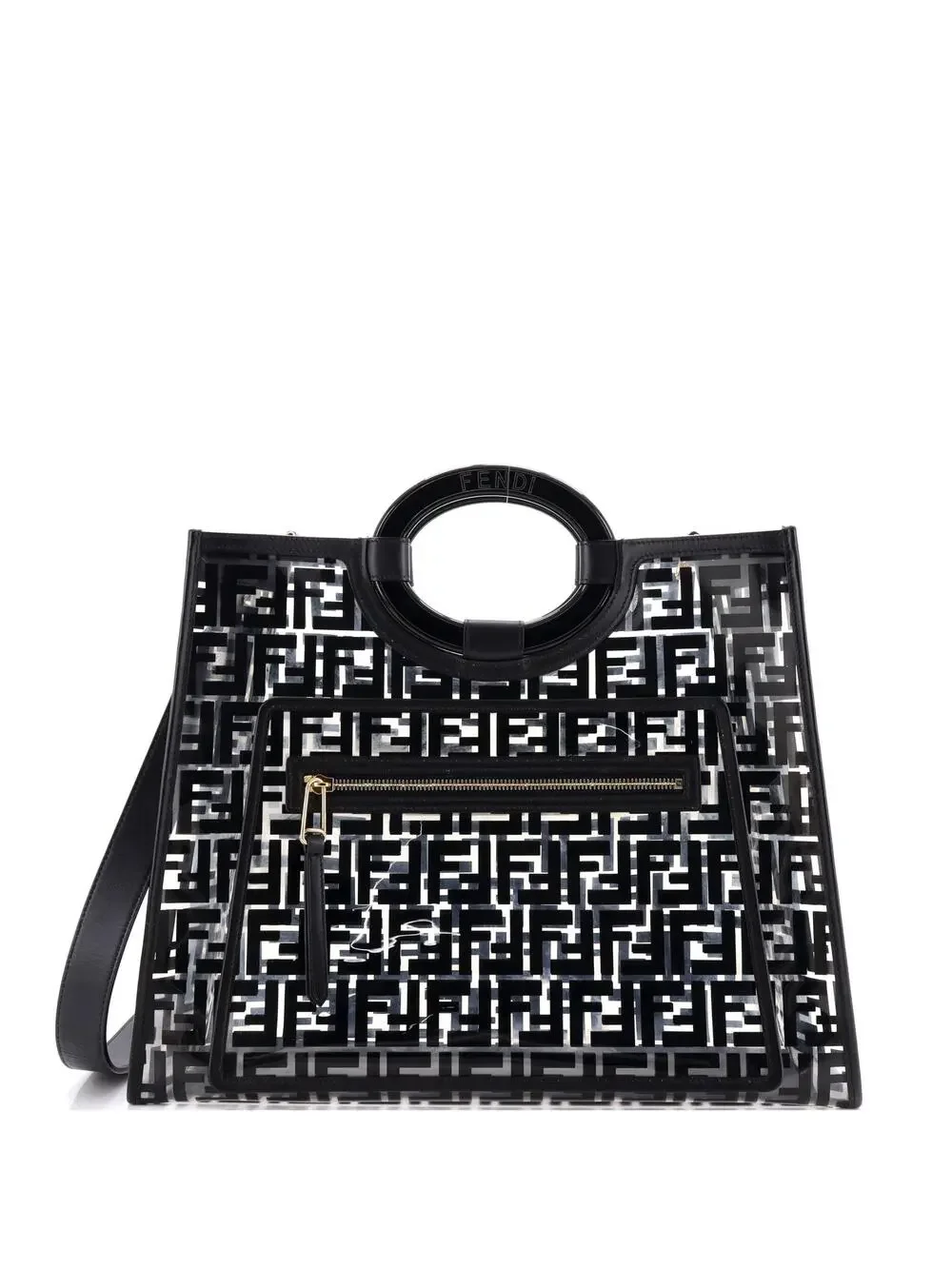 Fendi Runaway Shopper Tote Zucca Pu #325975F13B